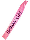 Birthday Girl Flashing Sash - Pink
