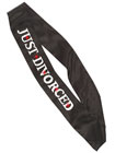 Just Divorced Flashing Sash - Black