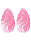 Crystal Premium Glass Eggs Pink & White